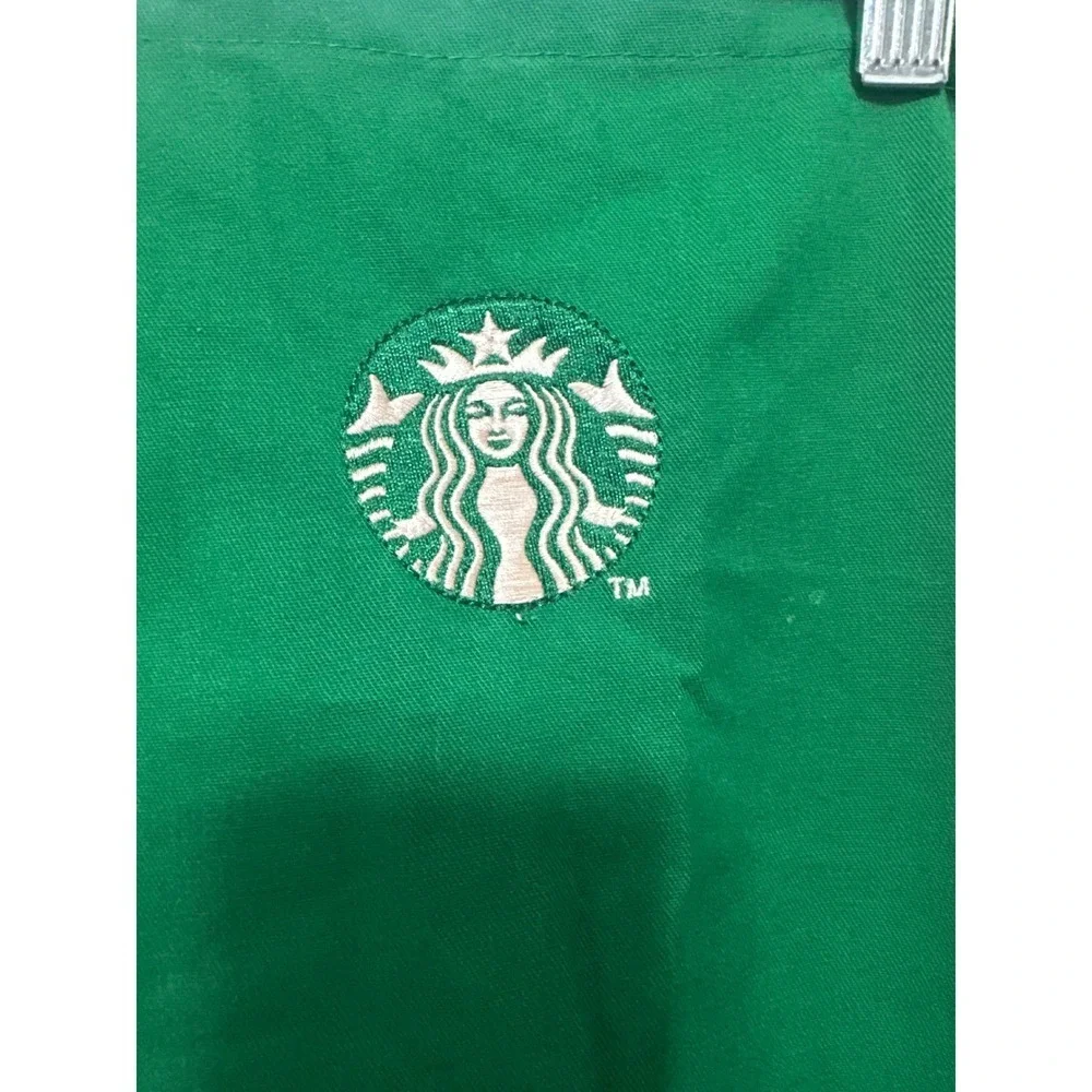 Starbucks Barista Apron Coffee Shop Uniform Embroidered Logo Pockets - Picture 5 of 10